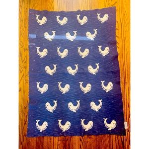 Peacock Alley Whale Baby Throw Blanket Stroller Blue